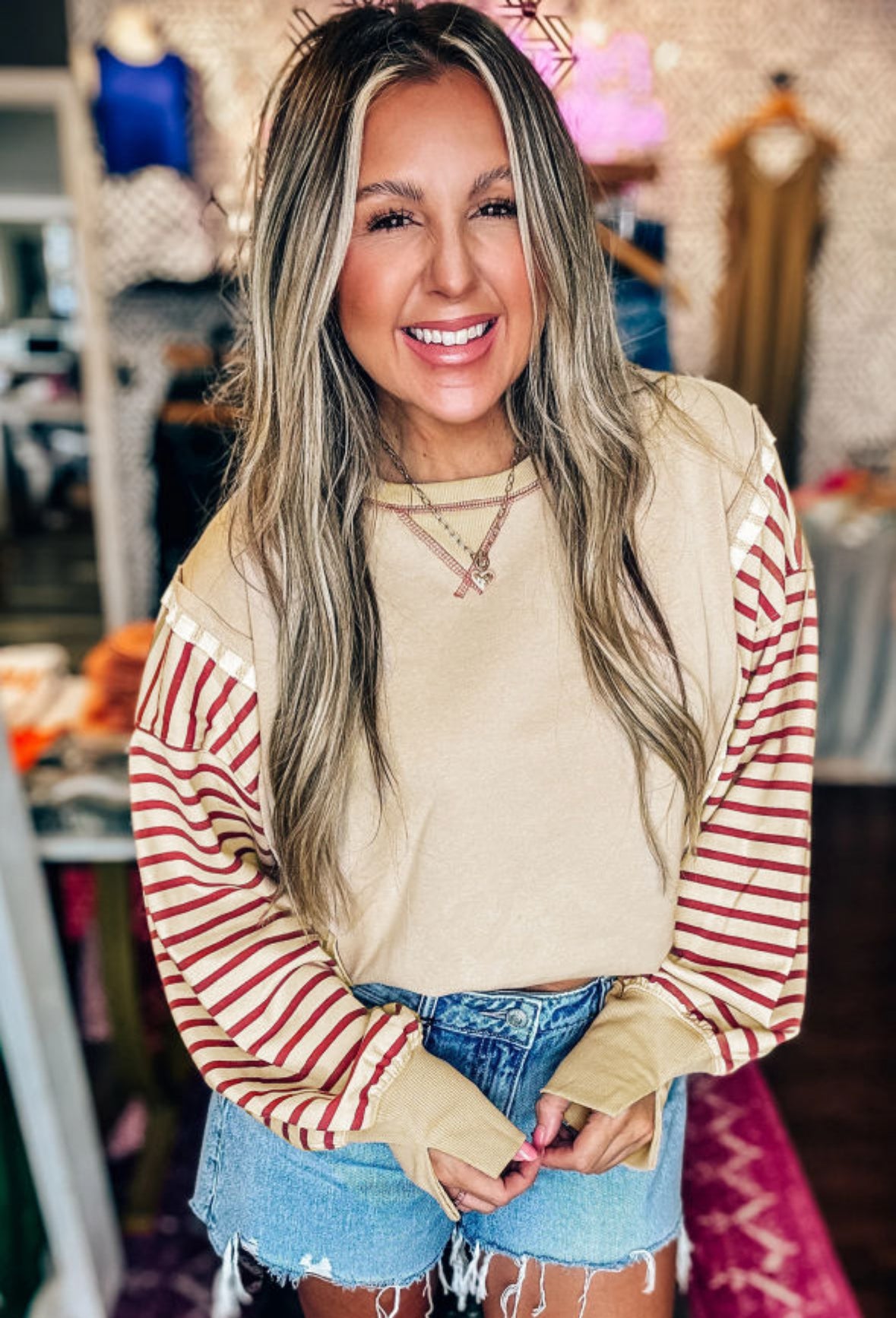 Apple Cider Season - Stripe Pullover