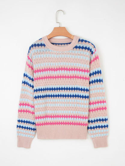 Colorful stripe sweater - Pre Order