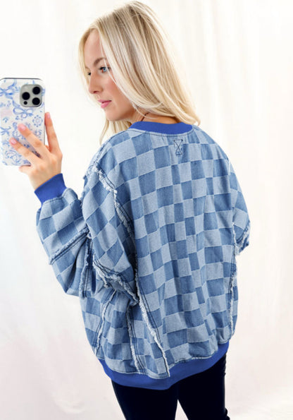 Pretty reckless - denim pullover