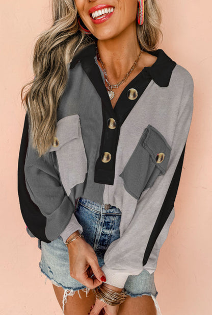 Split Up The Fun - black/grey top
