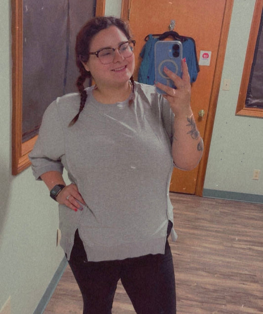 Grey Slouchy Tee