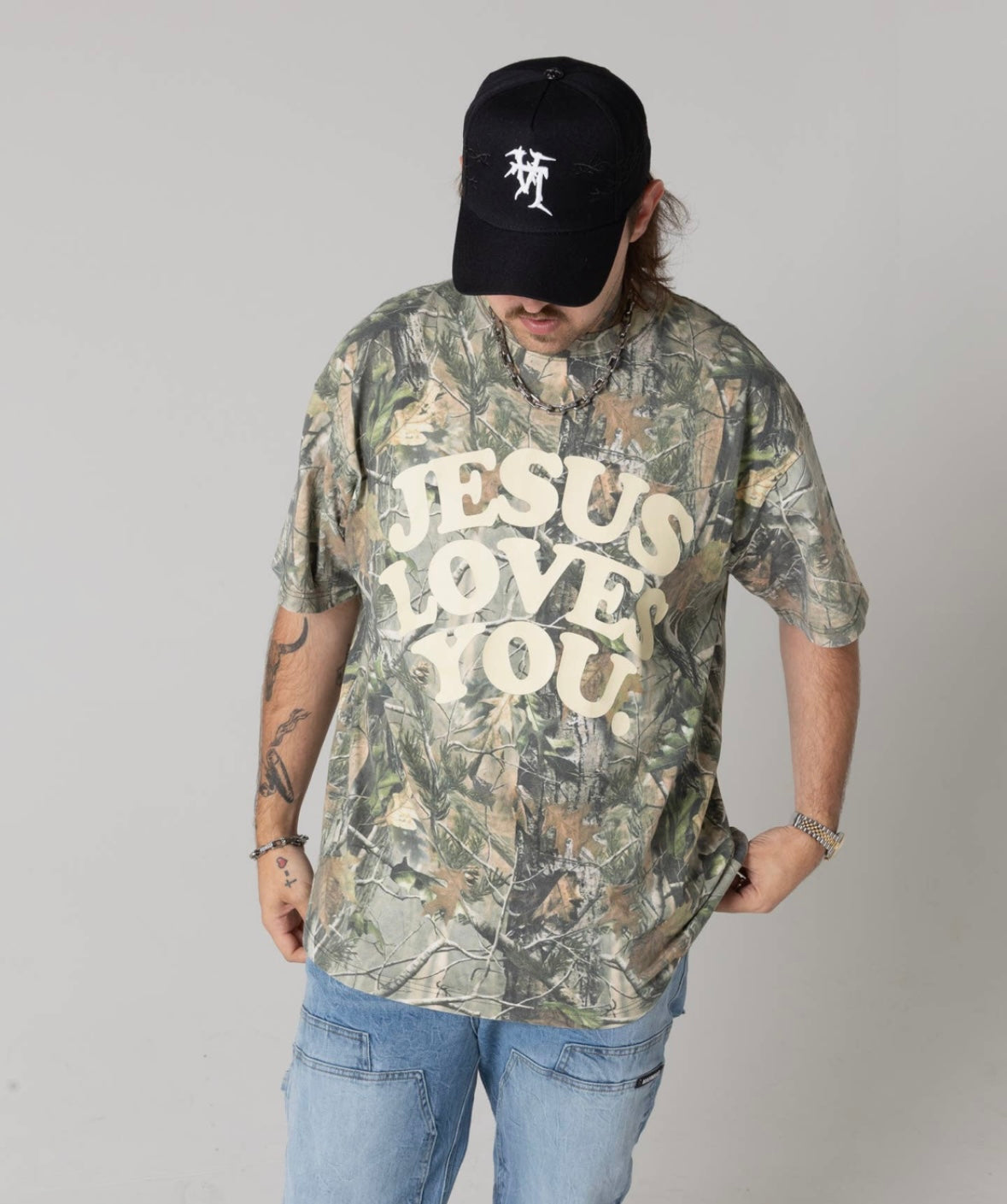 Jesus Loves You - Camo Tee