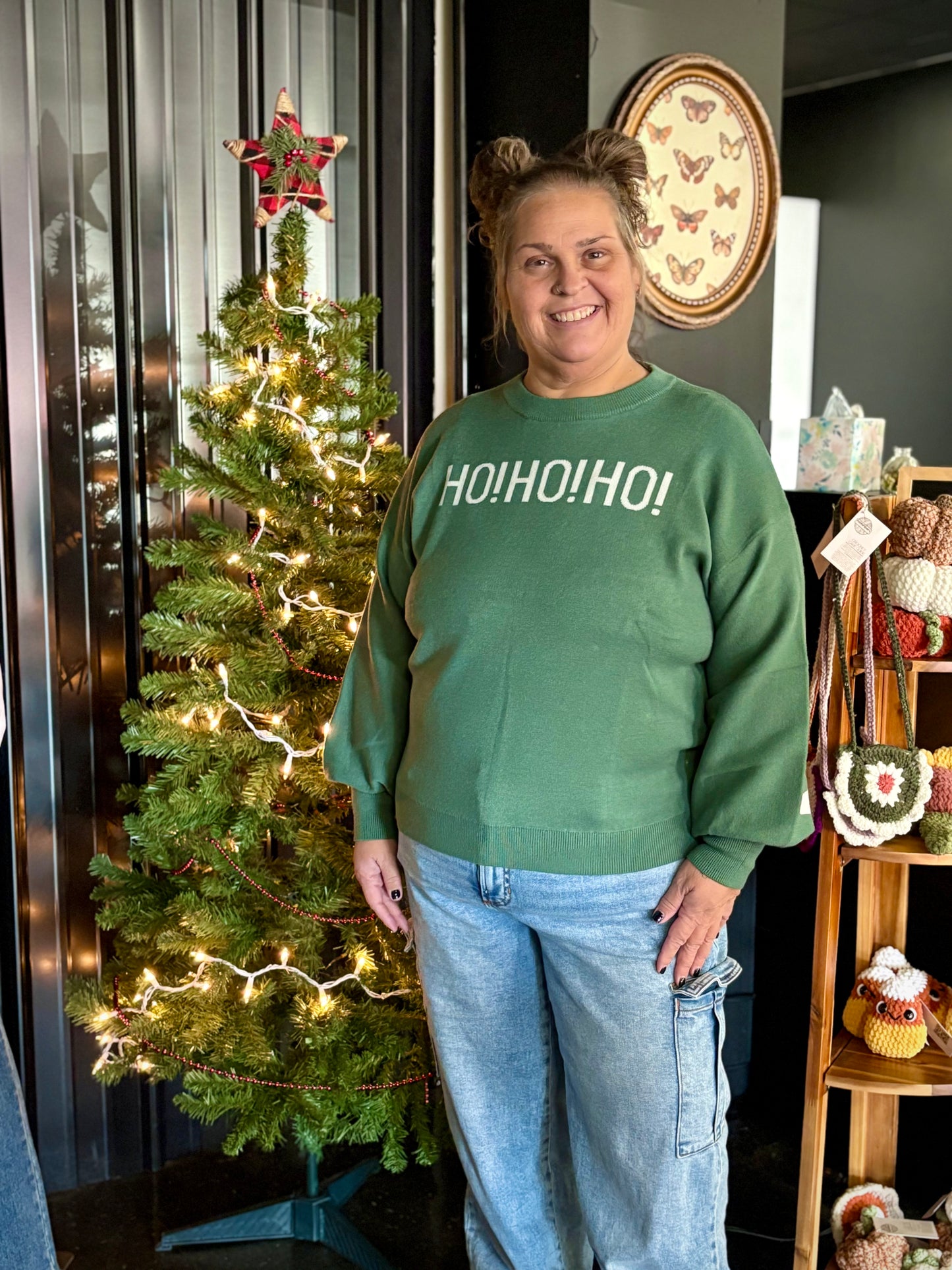 Ho Ho Ho Sweater (green)