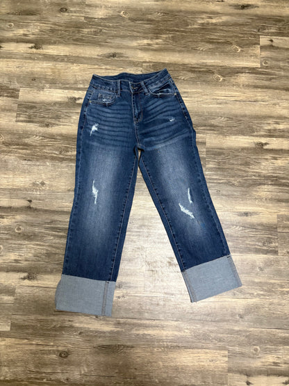 High Waist Straight Leg Jean