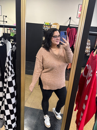 Cozy Season Brown Pullover Sweater