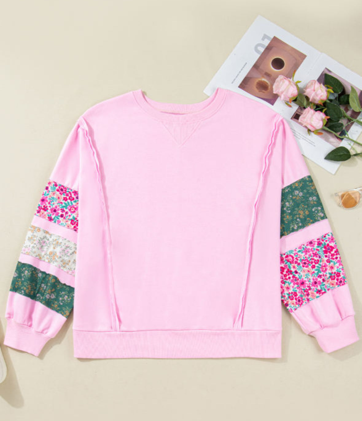 Pink Patches Pullover