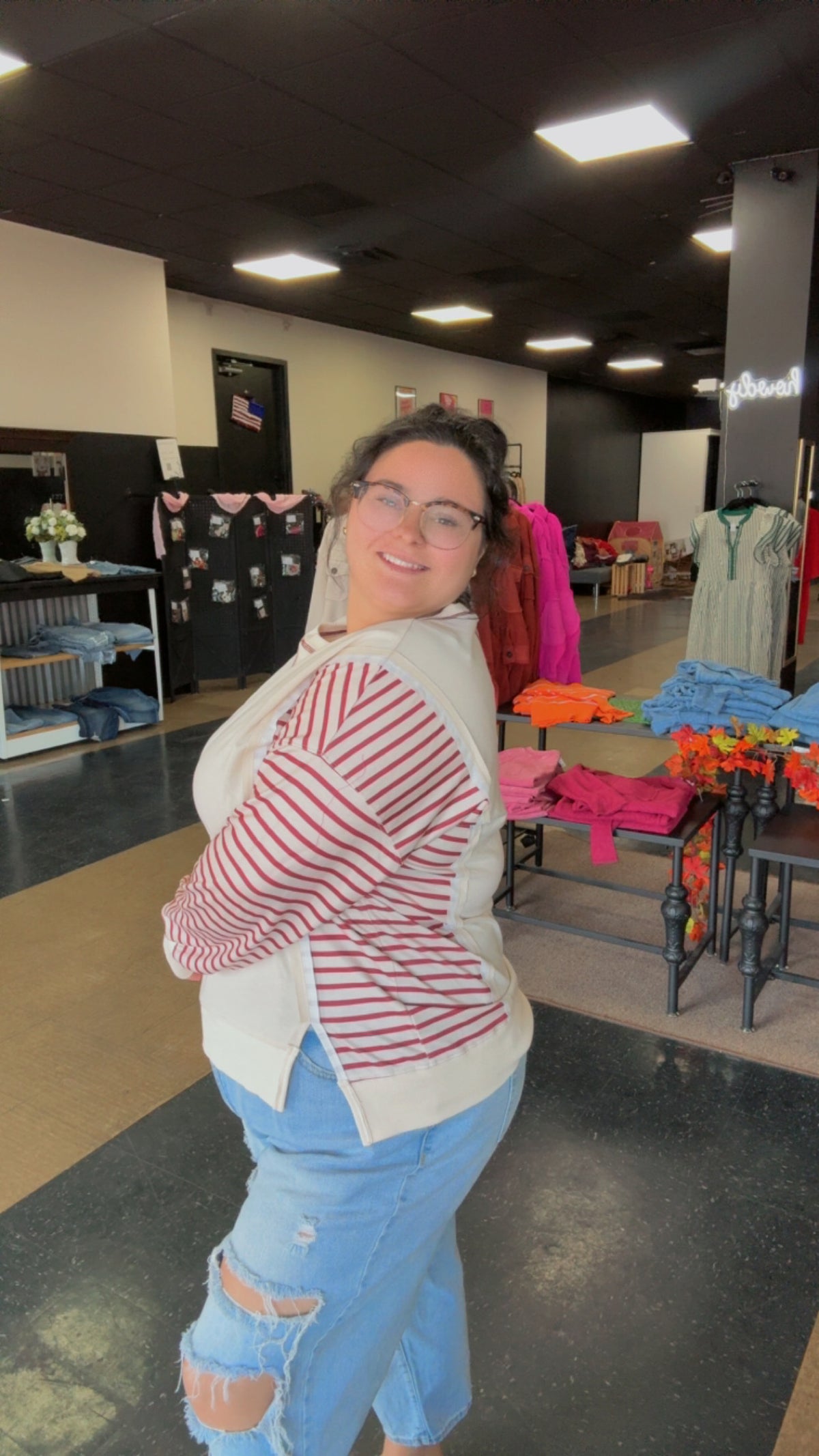 Apple Cider Season - Stripe Pullover