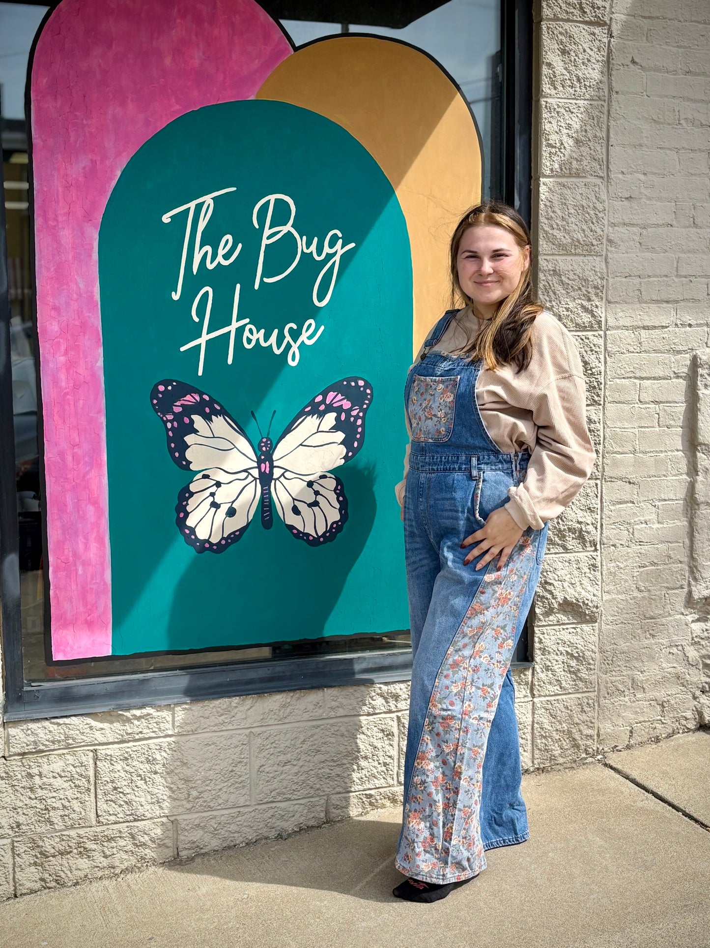 Fields Of Floral - Denim Floral Overall