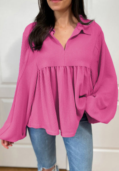 Flirty Flair Pink Top