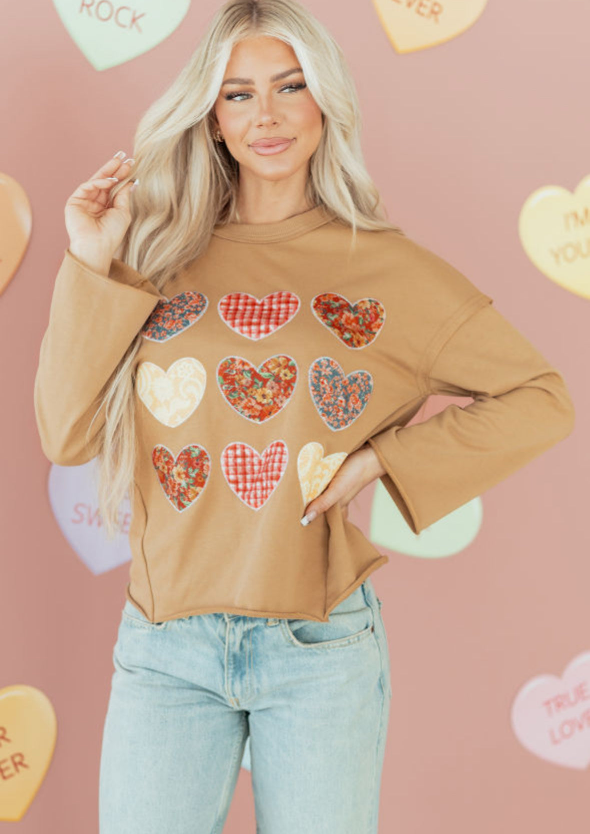 Patched Heart - heart patchwork top