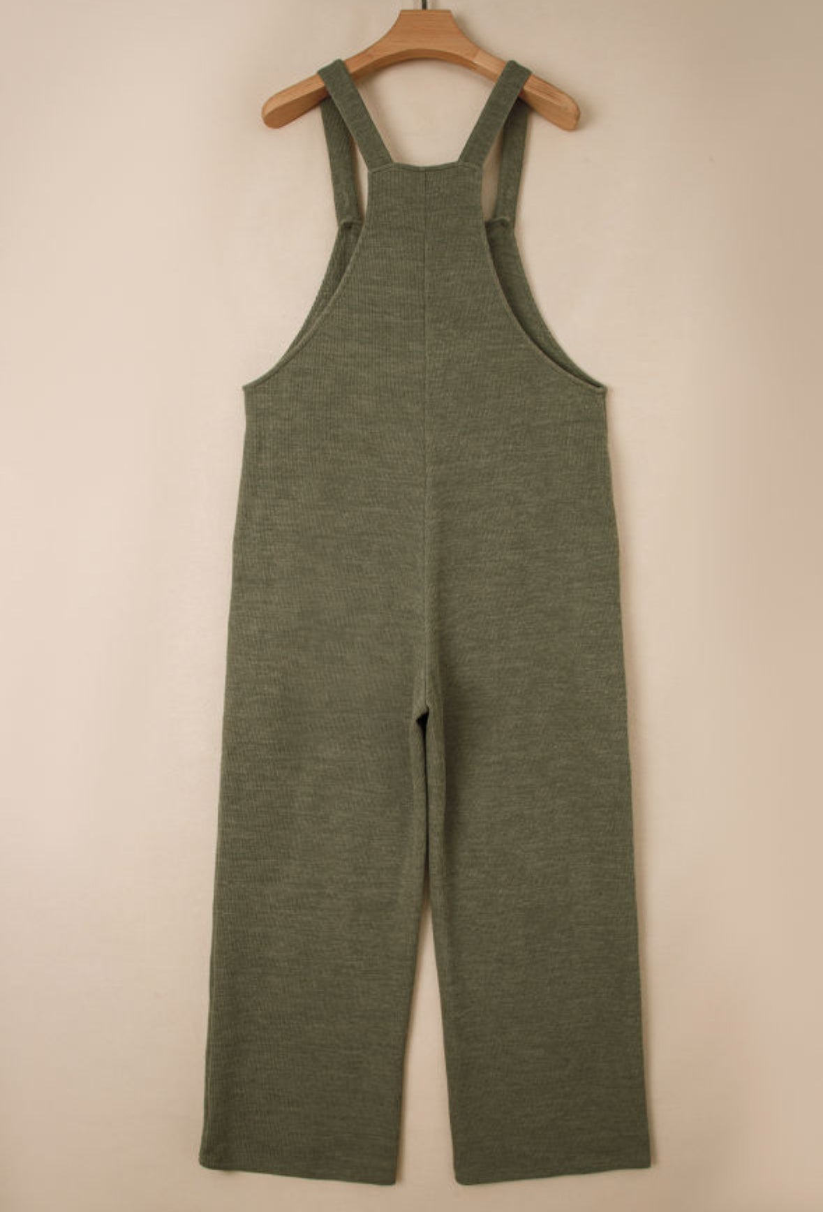 Button Up Olive Overall