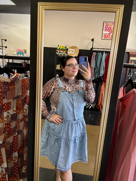 Darling in Denim Overall Dress