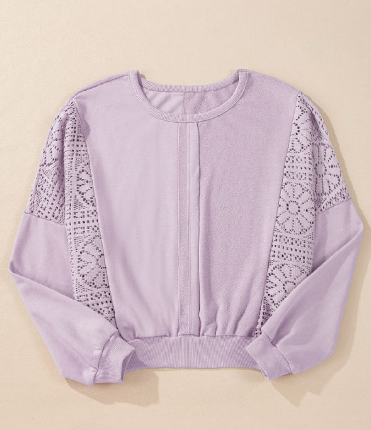 Lavender Love Crochet Pullover