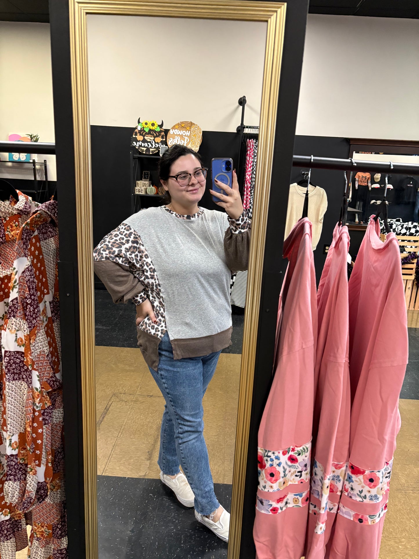 Pops of Leopard Long Sleeve