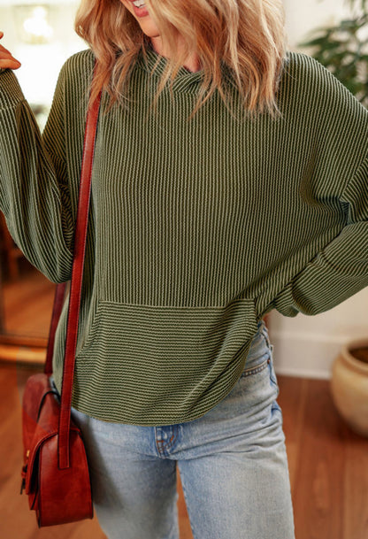 Welcome To The Jungle - Green Corded Pullover