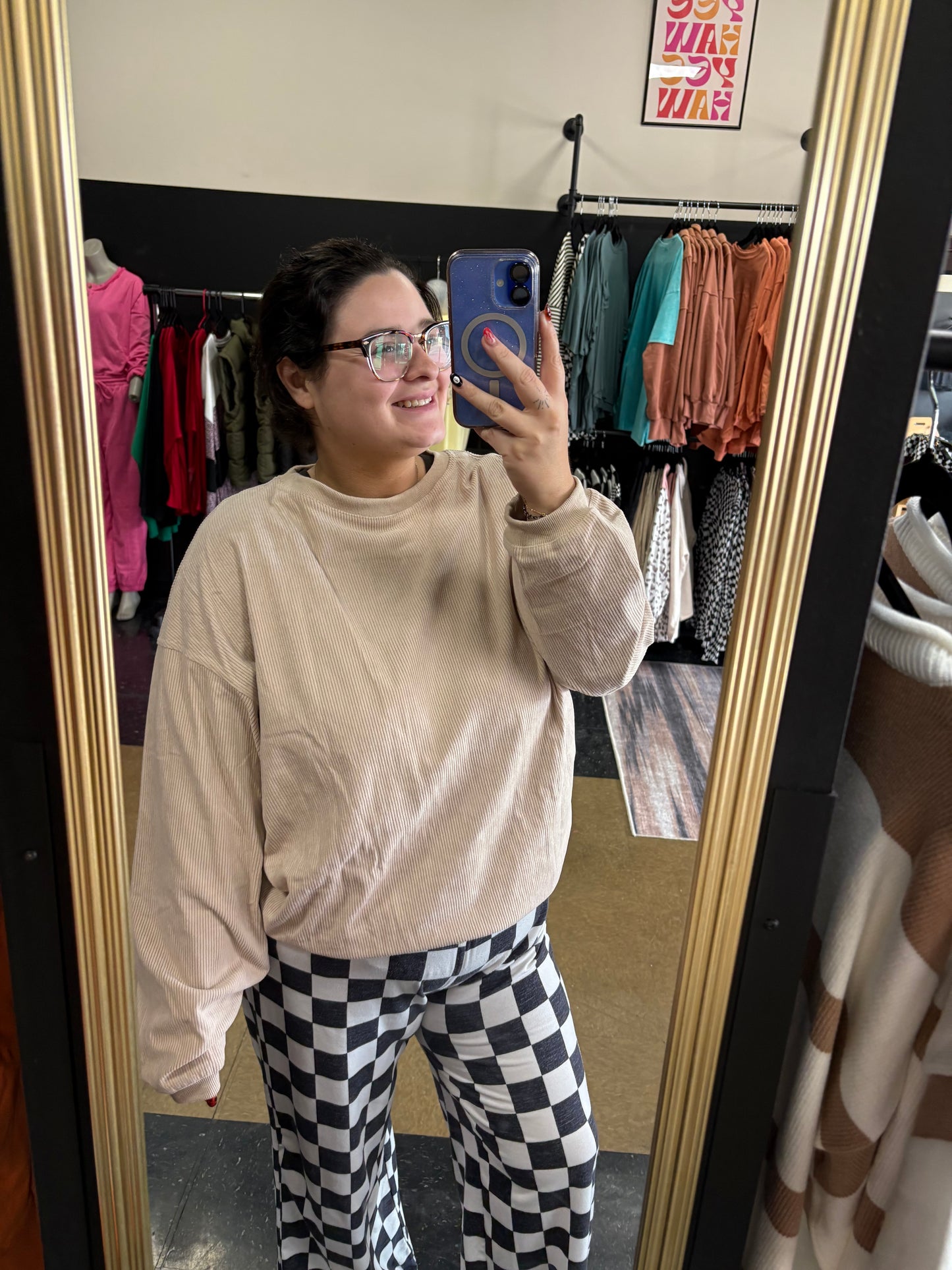 Soft Glow - Apricot Ribbed Pullover