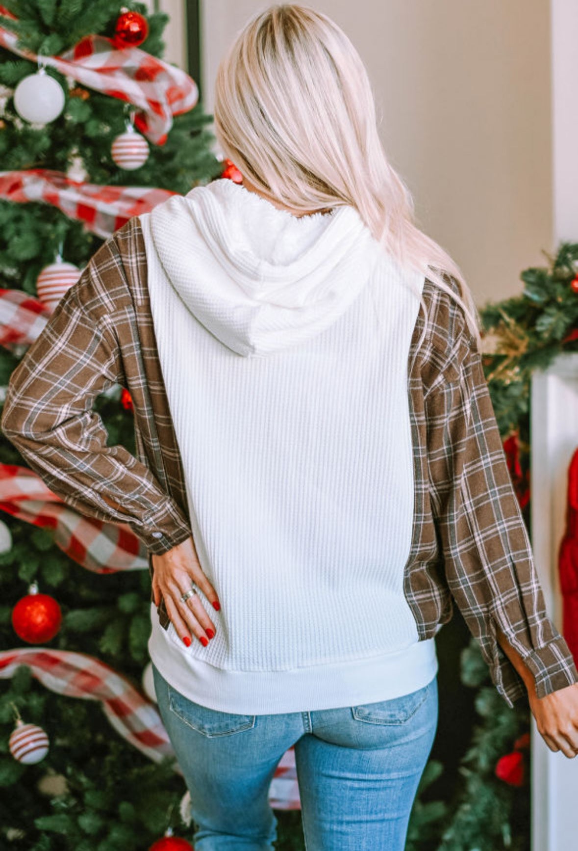 Purely Plaid Hooded Top