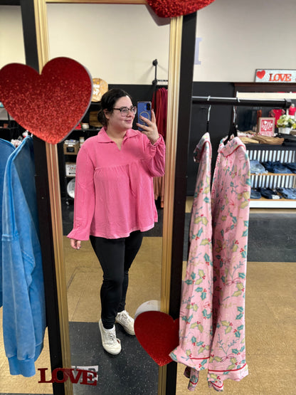 Flirty Flair Pink Top