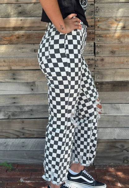 Checkered Jeans - Warehouse Preorder