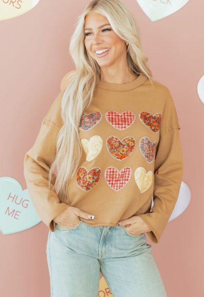 Patched Heart - heart patchwork top