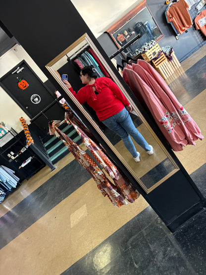 The Perfect Gift - Red Bow Back Sweater