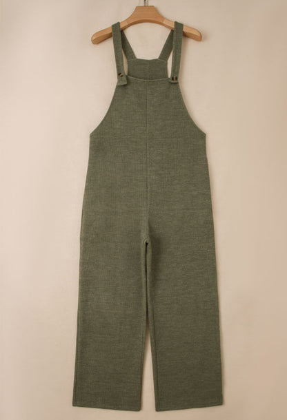 Button Up Olive Overall