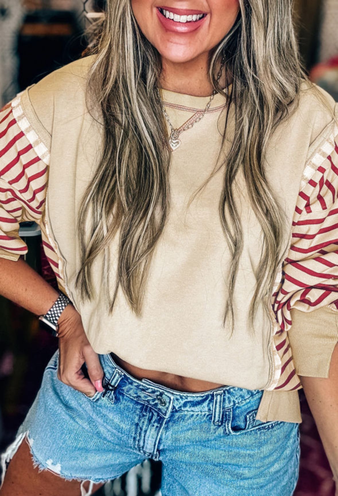 Apple Cider Season - Stripe Pullover