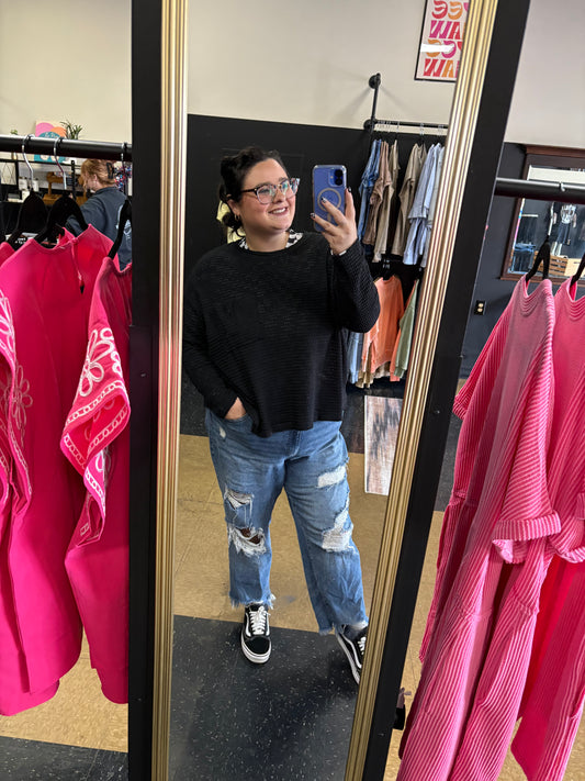 Black Knit Sweater