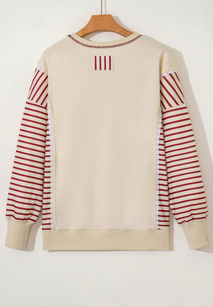 Apple Cider Season - Stripe Pullover