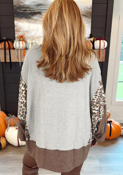 Pops of Leopard Long Sleeve
