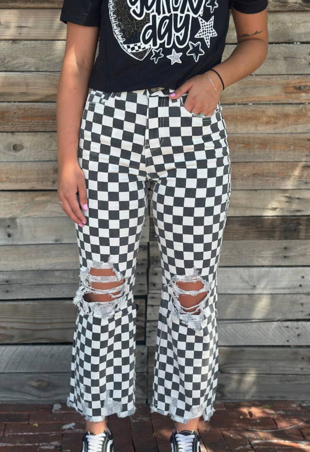 Checkered Jeans - Warehouse Preorder