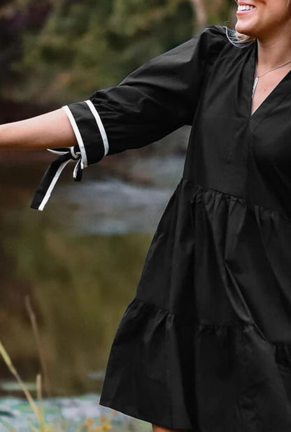 Black plus size dress - Pre Order