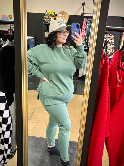 Perfect Pair Pullover and Legging Set (Green)