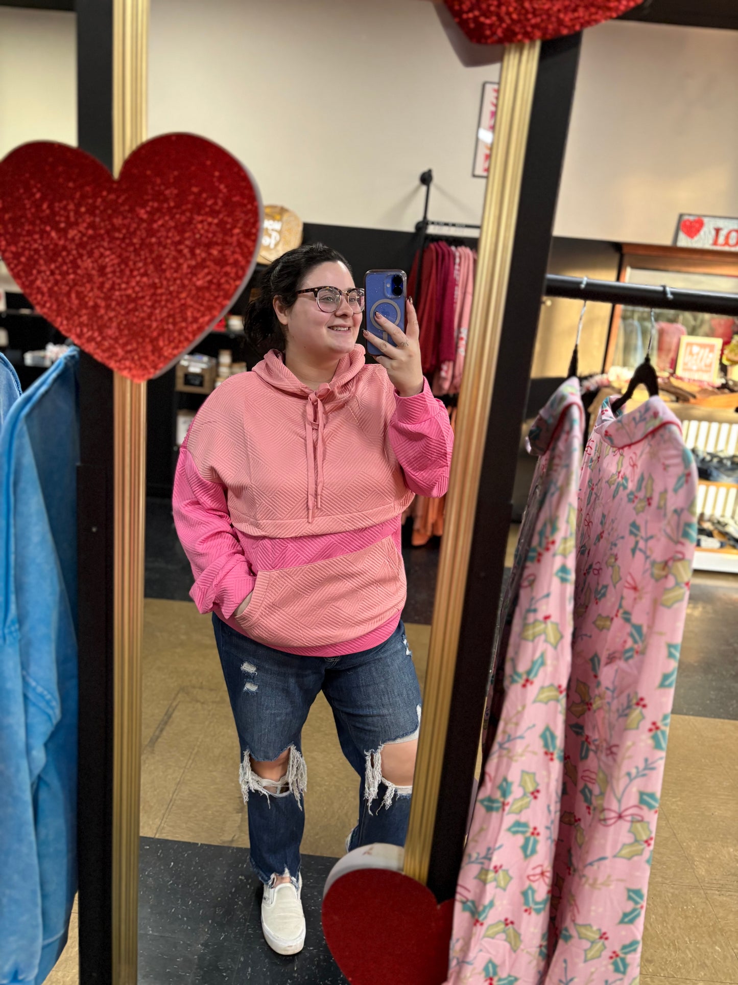 Think Pink - hooded pullover