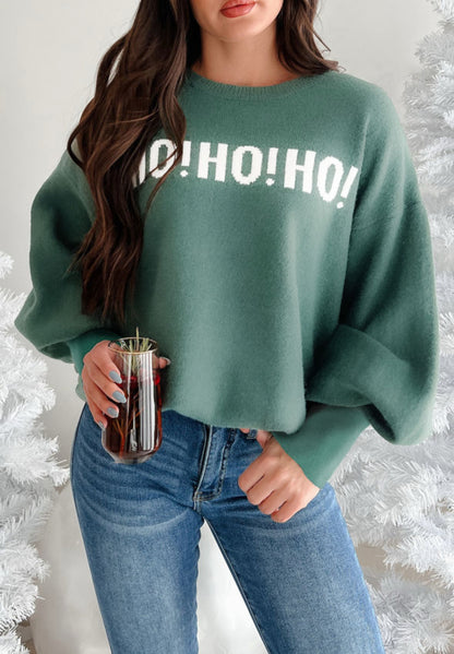 Ho Ho Ho Sweater (green)