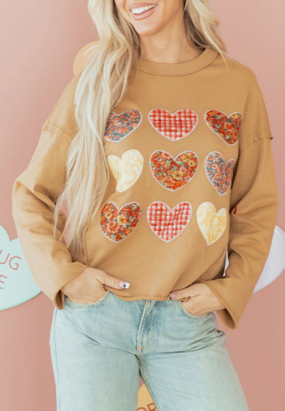 Patched Heart - heart patchwork top