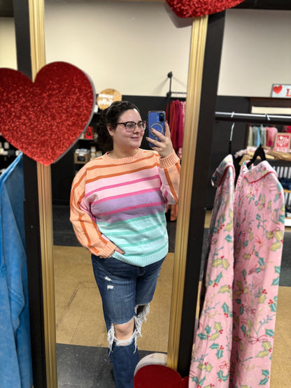 Sweet Hearted Honey - Pastel pullover sweater