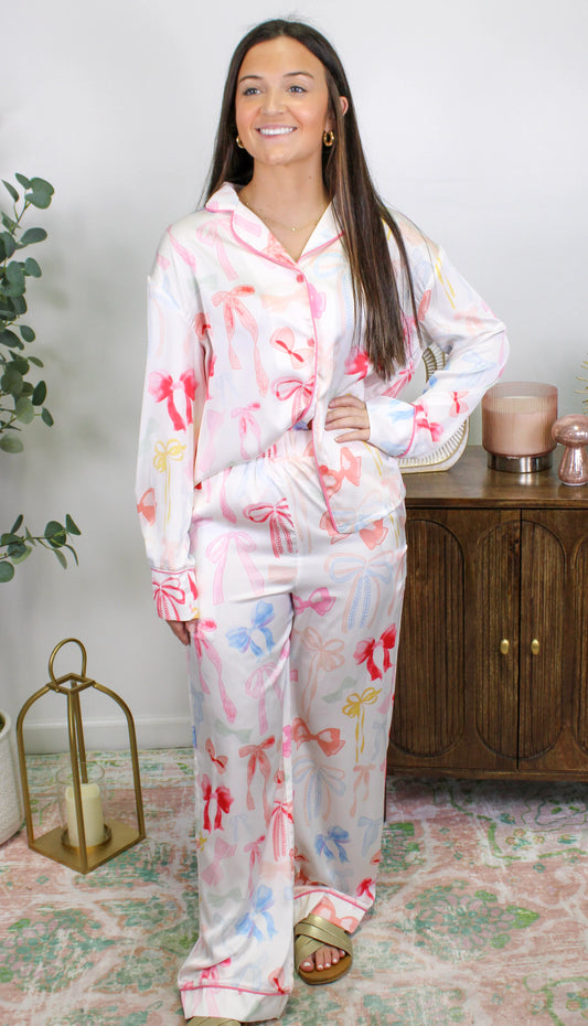 Bow Pajama Set