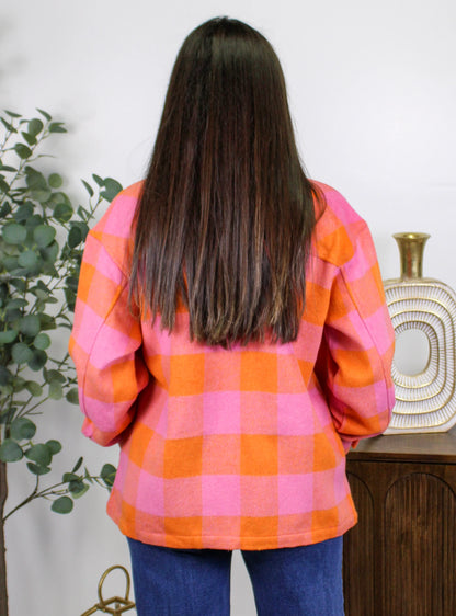 Orange Plaid Jacket