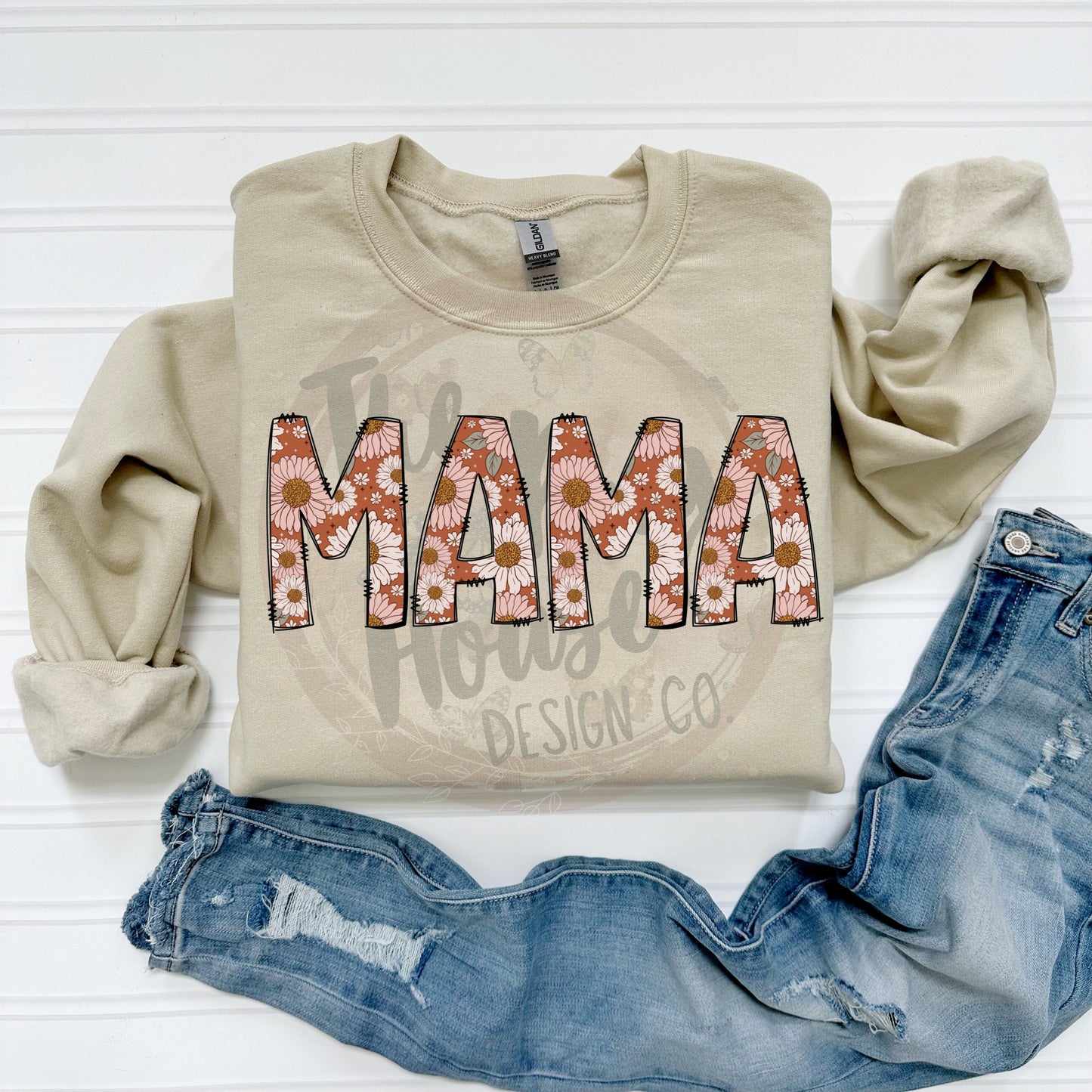 Floral Lettering Mama