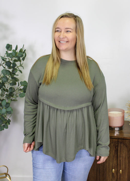 Mossy Magic - Plus Size Top